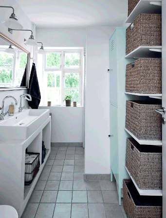 storage space in the bathroom