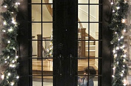 black front door