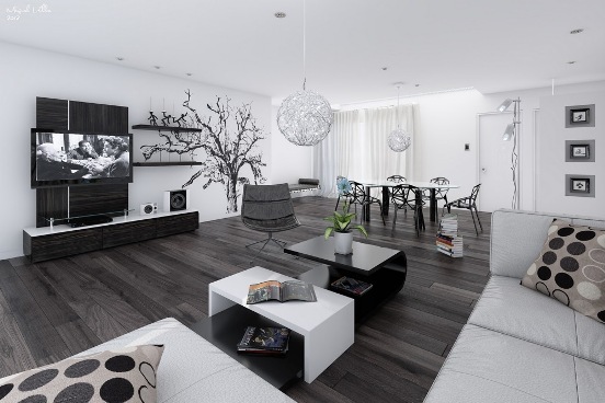 monochrome decoration