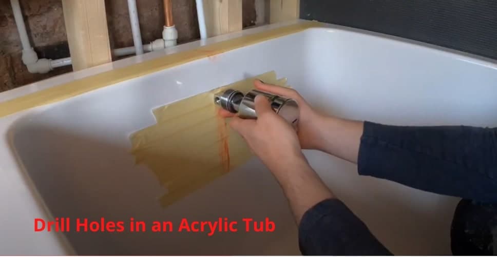 how to drill hole in an acrylic tub